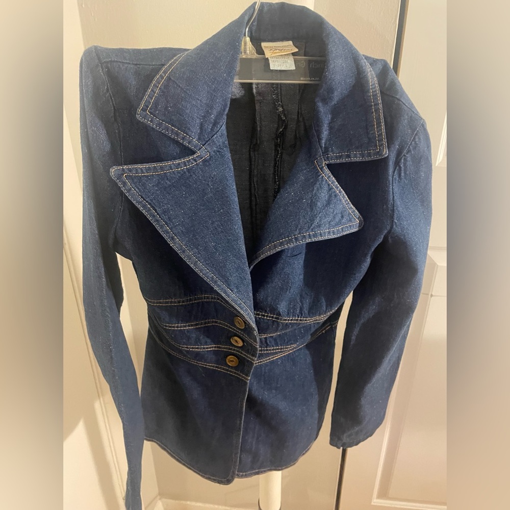 Denim blazer Jacket JC Penney size 9